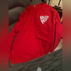 Vibrant Red 'Be mine ' Sweatshirt